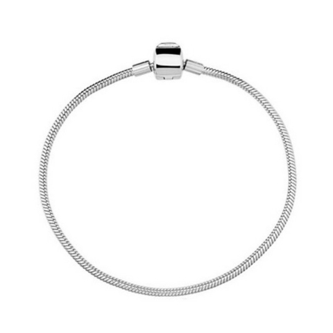 Pulseira pandora lisa prata