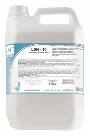 LDN - 10 ERVAS - DESINFETANTE DE USO GERAL- 5 LITROS
