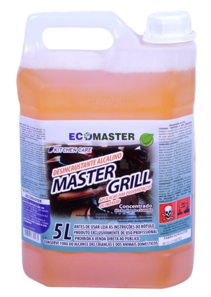 MASTER GRILL 5 LTS - DESINCRUSTANTE ALCALINO P/ CHAPAS, FORNOS E GRELHAS