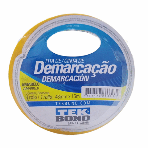 FITA DE DEMARCACAO AMARELA 48MMX15M