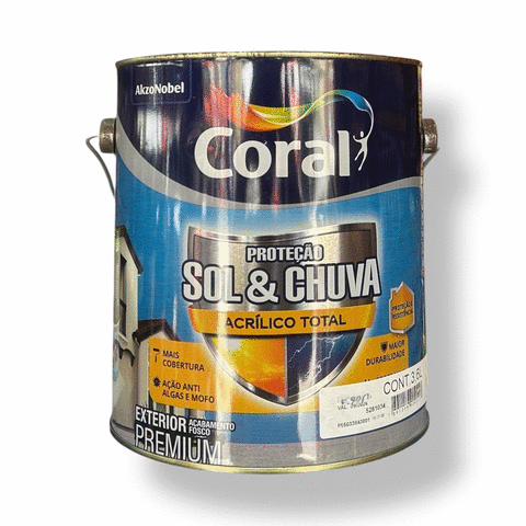 TINTA ACR FC 3,6L SOL E CHUVA BR CORAL
