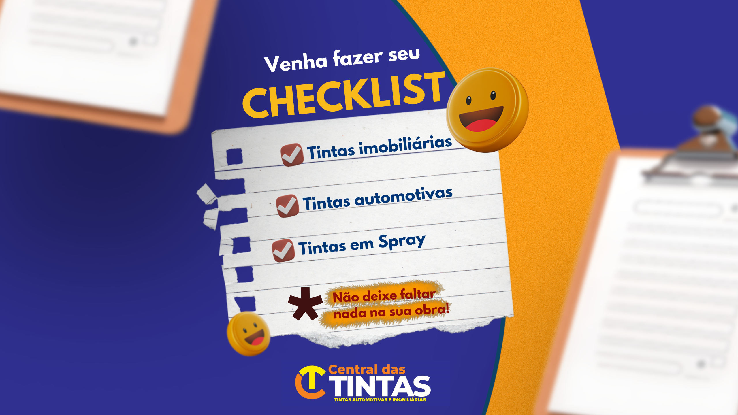 Imagem do banner rotativo Central das Tintas