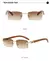 Imagen de Vintage Steampunk Rimless Men's Sunglasses 2021 New Fashion Luxury Brand Rectangle Sun Glasses For Male Gafas De Sol Hombre