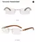 Imagen de Vintage Steampunk Rimless Men's Sunglasses 2021 New Fashion Luxury Brand Rectangle Sun Glasses For Male Gafas De Sol Hombre