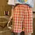 Shorts Women Loose High Quality Summer Fashion Short Trousers Simple Plaid Pattern Casual Chic Classic Ins Bottoms All-match New - tienda en línea