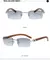 Vintage Steampunk Rimless Men's Sunglasses 2021 New Fashion Luxury Brand Rectangle Sun Glasses For Male Gafas De Sol Hombre