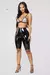 Womens Sexy Shiny Capris PU Leather Capri Pants Joggers Women Slim Fit High Waist Solid Shorts Bodycon Short Pants HOT en internet
