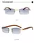 Vintage Steampunk Rimless Men's Sunglasses 2021 New Fashion Luxury Brand Rectangle Sun Glasses For Male Gafas De Sol Hombre en internet