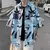 Summer Fashion Hong Kong Style Thin Korean Floral Shirt Loose Casual Oversize Short Sleeved Trendy Versatile Men's Shirt Q29