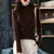 Half High Collar Solid Sweater Women's Pullover Slim Knit Bottoming Shirt Autumn Winter Long Sleeves Casual FemaleTops New YL24 en internet