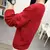 Imagen de 2024 Autumn Fashion Hollow Out Jumpers Female Clothing Casual V-Neck All-match Solid Color Korean Loose Knitted Sweaters E130