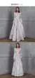 Women Sexy Long Sleeve V Neck High Waist Corset Evening Dress Sequins Lace Embroidery Wedding Cocktail Floor Length Dress