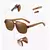 CHFEKUMEET Polarized Sunglasses Square Retro Handmade Bamboo Wood Glasses Legs Men's Eyeglasses Sun Glasses Driving Eyewear