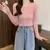 Autumn Winter New Cashmere Sweater Women Keep Warm Round Collar Pullovers Knitting Fashion Long Sleeve Tops T922 - tienda en línea