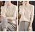 New Women Autumn Winter Clothes Knitted Half High Collar Solid Color Plus Velvet Sweaters Long Sleeve Female Casual Sweater YL8