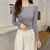 Imagen de Autumn Winter New Cashmere Sweater Women Keep Warm Round Collar Pullovers Knitting Fashion Long Sleeve Tops T922