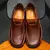 Handmade Leather Men Shoes Casual Comfortable Men Loafers Slip On Leather Shoes Men Flats Hot Sale Moccasins Walking Shoes Man - comprar en línea