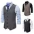 New Cross-border Herringbone Single-breasted Waistcoat for Men's Suit Clip - comprar en línea