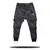 Twill stretch trousers muscle fitness training sports overalls men's casual multifunctional - tienda en línea
