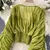 ANSZKNT Women Fall Summer Sexy Draped Chiffon Blouse Elegant V-Neck Puff Long Sleeve Crop Top Slim Party Shirts Female Blouses en internet