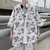 Summer Fashion Hong Kong Style Thin Korean Floral Shirt Loose Casual Oversize Short Sleeved Trendy Versatile Men's Shirt Q29
