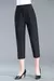 Summer Women Casual Thin Capri Pants Fashion Slim Office Lady High Waist Loose Pencil Pants Black White - comprar en línea