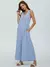 Imagen de Fashion Solid Color Loose Sleeveless Vacation Jumpsuits with Pockets