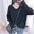 Fashion V-Neck Knitting Solid Color All-match Korean Sweater Women's Clothing Autumn New Loose Casual Pullovers Sweet Tops - MenPer Store