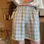Shorts Women Loose High Quality Summer Fashion Short Trousers Simple Plaid Pattern Casual Chic Classic Ins Bottoms All-match New en internet