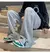 Imagen de Men Trousers with And Without Velvet Warm Pants High Street Sports Sweatpants Men's Fall/winter Floor Length Pants