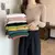 Autumn Winter New Cashmere Sweater Women Keep Warm Round Collar Pullovers Knitting Fashion Long Sleeve Tops T922 - comprar en línea
