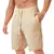 2024 New Summer Fashion Brand Cotton Men Casual Shorts Drawstring Waist Comfortable Black Yellow Gray EUR Size S-XXL - tienda en línea