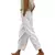 Imagen de Women Fashion Embroidered Lace Straight Trousers Casual Drawstring Elastic Waist Pockets Pants Ladies Vintage Loose Long Pants