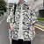 Summer Fashion Hong Kong Style Thin Korean Floral Shirt Loose Casual Oversize Short Sleeved Trendy Versatile Men's Shirt Q29
