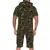 Summer Men Camouflage Solid Color Zipper Romper Short Sleeve Hooded Jumpsuit - tienda en línea