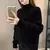 Mink Fleeced Sweater Thick Turtleneck Long Sleeve Tops Casual Knitted Pullover Korean Fashion Sweaters Winter Clothing For Woman