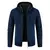 Autumn and Winter New Men's Sweater Fleece Jackets Casual Solid Color Thickened Warm Hooded Zipper Up Y2K Coat - comprar en línea