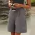 Imagen de Women Shorts Breathable High Waist Shorts Stylish Summer Women's Shorts with Elastic High Waist Side Pockets for Office Wear