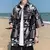Summer Fashion Hong Kong Style Thin Korean Floral Shirt Loose Casual Oversize Short Sleeved Trendy Versatile Men's Shirt Q29 - tienda en línea