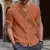 2024 New arrive Spring and autumn men's new cotton and linen solid color cardigan retro trend short-sleeved shirt en internet