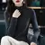 Half High Collar Solid Sweater Women's Pullover Slim Knit Bottoming Shirt Autumn Winter Long Sleeves Casual FemaleTops New YL24 en internet