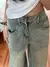 2024 New Retro High Waist Loose Flare Jeans Lady Designer Baggy Wide Leg Pants Korean Version Raw Edge Denim Blue Trousers 957 - tienda en línea