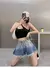 Imagen de Women Denim Shorts Jeans Summer Beach Shorts Feminino Wide Leg Loose High Waist Short Femme Gradient Blue Pants