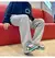 Men Trousers with And Without Velvet Warm Pants High Street Sports Sweatpants Men's Fall/winter Floor Length Pants - comprar en línea