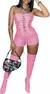 BWQ Sexy Mesh Short Jumpsuits for Women Summer Sleeveless Bodycon Party Club Romper