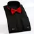 2024 New Business Stand Collar Wedding Tuxedo Dress Shirt For Men White French Cufflink Long Sleeve Shirt For Men en internet