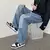 Men Jeans Patchwork Multi-Pocket Couple Denim Pants Beggar Style cargo pants High Street Casual Male Streetwear jeans men pants - MenPer Store