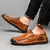 Handmade Leather Men Shoes Casual Comfortable Men Loafers Slip On Leather Shoes Men Flats Hot Sale Moccasins Walking Shoes Man - tienda en línea