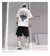 2024 Harajuku Streetwear Shorts Men Bandana Pattern Fashion Summer Hip Hop Casual Bottoms Elastic Wais Man Pants