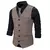 New Men's Fashion Herringbone Single Breasted Waistcoat for Men's Suit Clip - comprar en línea